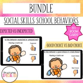 Social Skills School Behavior Boom Cards Bundle